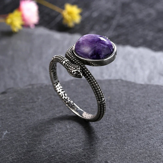 ANILLO RETRO CON FORMA DE SERPIENTE