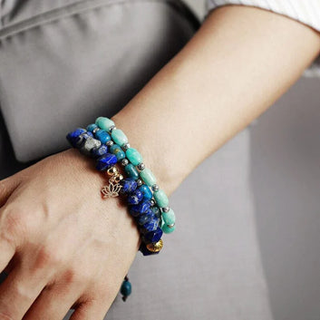 SERENITY BLUE NATURAL STONE BRACELET