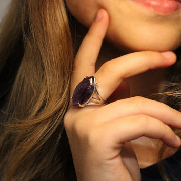 ANILLO LAPIS ONDAS AZULES