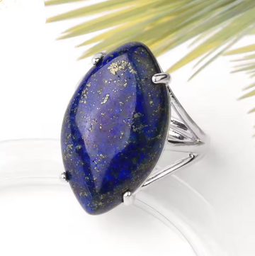 ANILLO LAPIS ONDAS AZULES