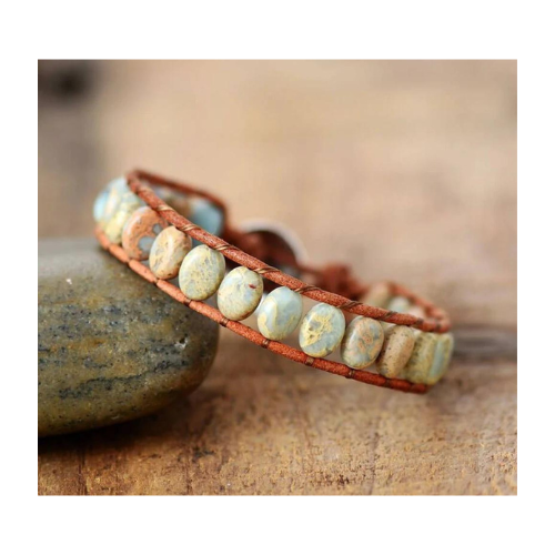 Copie de CAHITA BRACELET: AMAZONITE AND JASPER