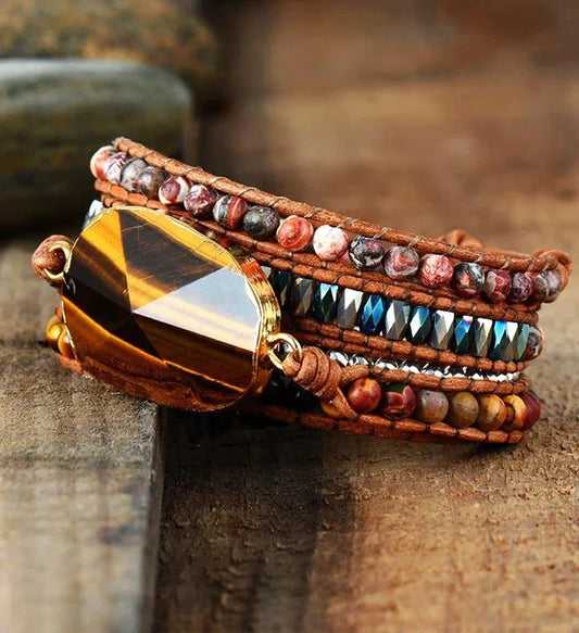 AMAYA BRACELET: ROYAL IN TIGER’S EYE