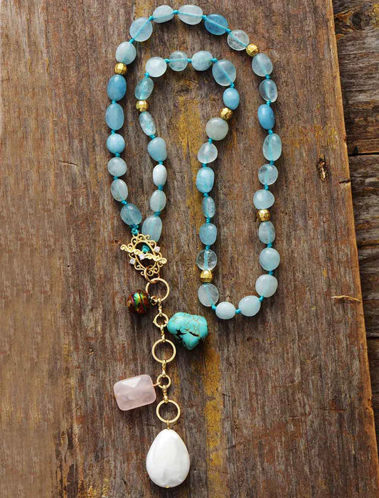 COLLAR MALA PODER Y SERENIDAD CELESTIAL